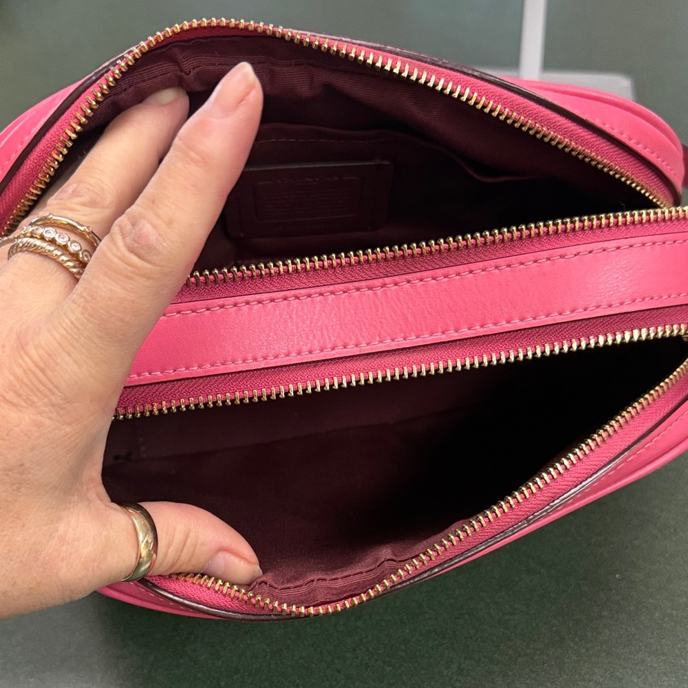 Coach Beige and Pink Crossbody Bag - Picture 9 of 13